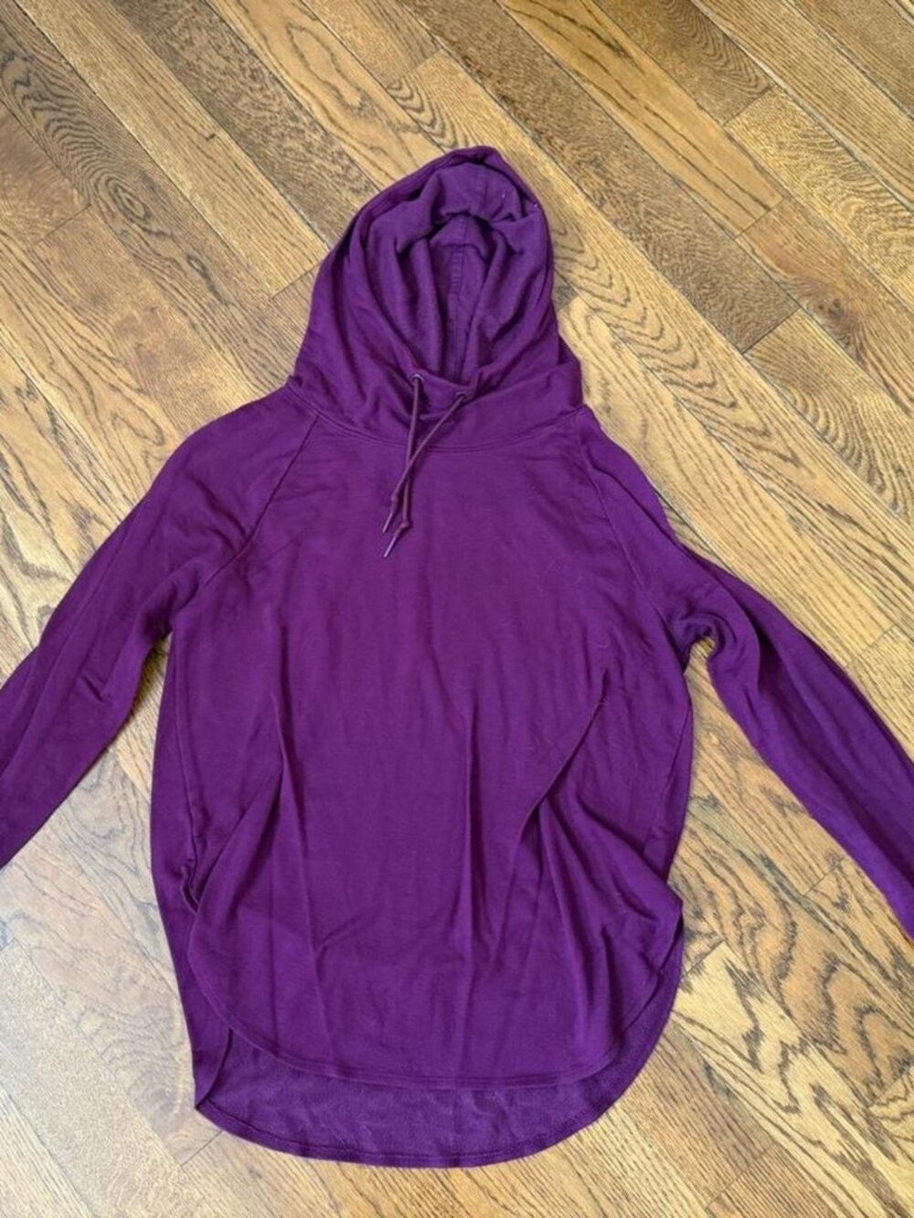Athletic Works women’s purple long sleeve top with thumb holes Size M (8-10) #at
